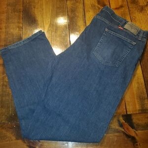 Dark Wash Wrangler 44x32 Regular Fit Bluejeans